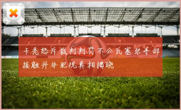 卡秃怒斥裁判判罚不公瓦塞尔手部接触并非犯规真相揭晓